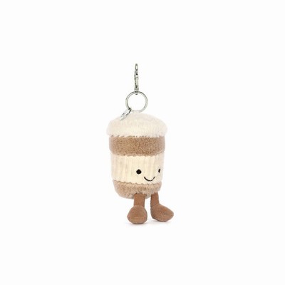 Jellycat Amuseables Coffee-To-Go Bag Charm New Zealand | VQIYE8709